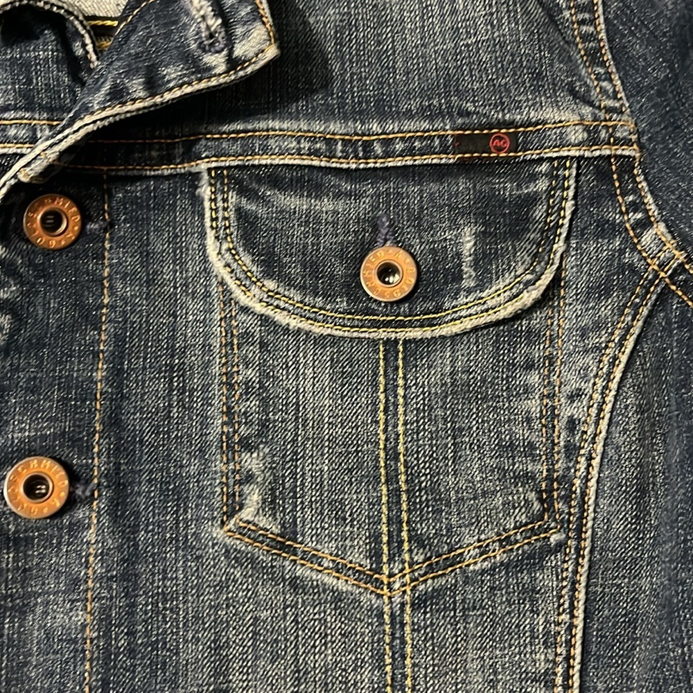 AG Adriano Goldschmied the Alamo Denim Jacket Size Medium - Picture 4 of 13